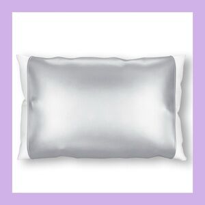NEW Silked Gray Silk Pillow Sleeve